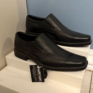 Burton Black Leather Loafers